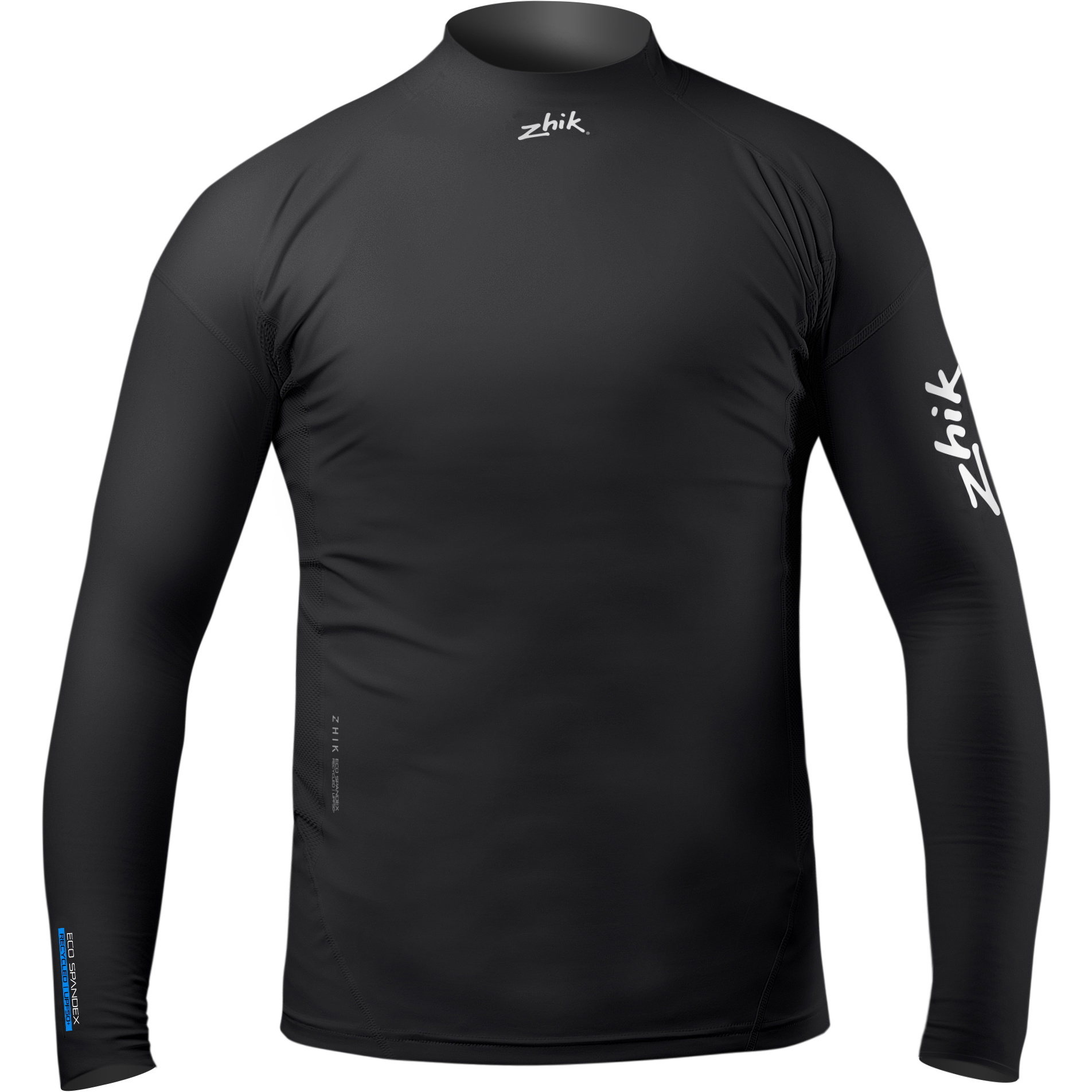 2026 Zhik Junior Langarm Eco Spandex Rash Guard DTP-0063-K-BLK - Black
